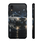 GT350 Phone Case White, Rainy Track Night Classic Racer Tough Cover