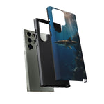 Cobia Reef Phone Case, Shaft of Light Ocean Fishing Tough Cover