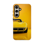Yellow Corvette Phone Case, C3 Stingray Classic Sports Cover, Gift