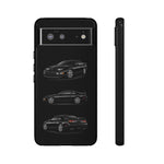 Black 300ZX Sports Car Tough Phone Case - Multi View