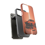 Orange 240Z Phone Case, Classic JDM Sports Car Racing Stripe Cover