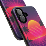 Classic Grid Sunset Vaporwave Art Tough Phone Case