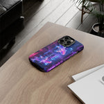 Neon Koi Reflection Vaporwave phone case | Tough Cover