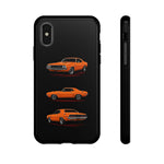 1970 Challenger Phone Case Orange, Three-View Vector Tough Cover