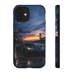 C8 GT Race Car Pit Lane Sunset Phone Case Tough Case