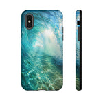 Ocean Wave Tunnel Tough Case | Turquoise Surf Phone Cover