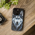 Siberian Husky Geometric Diamond Art Tough Phone Case