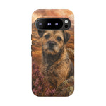Border Terrier Earthy Watercolor Art Tough Phone Case