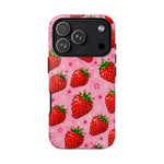 Retro Strawberry Y2K Art Tough Phone Case
