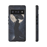 Geisha Parasol Moonlight Art Tough Phone Case
