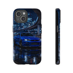 Skyline GT-R R34 Bayside Blue Tokyo Night Art Tough Phone Case