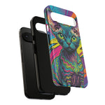 Devon Rex Cat Elf Pixie Pop Art Tough Phone Case