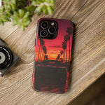 Black Gold Trans Am Sunset Tough Phone Case - Palm Boulevard Art