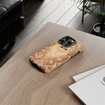 Persian Cat Floral Art Nouveau Tough Phone Case