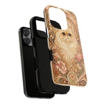 Persian Cat Floral Art Nouveau Tough Phone Case