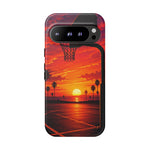 Basketball Court Sunset Phone Case | Tough Phone Case