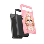 Shih Tzu Princess Kawaii Chibi Puppy Pet Dog Art Tough Phone Case