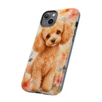 Miniature Poodle Whimsical Watercolor Art Tough Phone Case