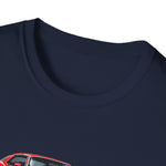 Red 1975 Trans Am Cars T-Shirt | Classic Muscle Car Trio Illustration