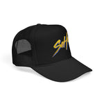 Soho Retro Trucker Hat Neon 80s Script Foam Snapback Vintage NYC Streetwear Synthwave Style