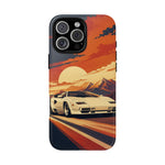 Retro Sunset Countach phone case | Sports car tough cover