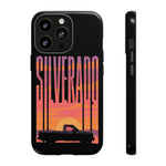 Silverado sunset truck Phone Case | Retro pickup silhouette