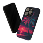Retro 80s Trichrome Vaporwave Phone Case – Three-Color Aesthetic