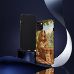 Cocker Spaniel Picnic Scene phone case | vintage dog art