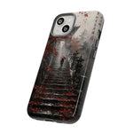 Rainy Temple Stairs Autumn Phone Case Ink Art Tough Case