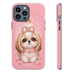 Shih Tzu Princess Kawaii Chibi Puppy Pet Dog Art Tough Phone Case