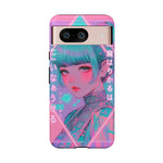 Neon Cyber Geisha phone case | Tough Case