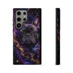 French Bulldog Galaxy Marble Art Tough Phone Case