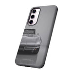 Silver Corvette Art Phone Case, C2 Sting Ray Classic Sports Cover