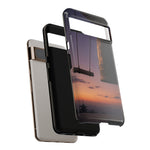 Temple Bell Sunset Phone Case Japan Zen Tough Case