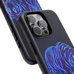 Neon Blue Tiger phone case | tough protective cover