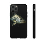 Snook Fishing Phone Case, Saltwater Portrait Black Cover, Gift