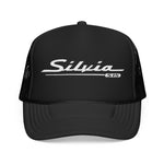 Silvia S15 Foam Trucker Hat – Classic Script Snapback Mesh Cap JDM Performance Style