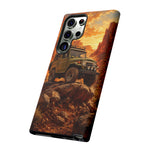 Land Cruiser FJ40 Classic 4x4 Red Rock Canyon Art Tough Phone Case