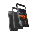 Orange C6 Neon Car Meet Tough Phone Case