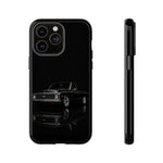 Black Classic C10 Truck Phone Case | Vintage Pickup Reflection, Minimal Auto Design