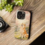 Akita under Cherry Blossoms Dog Breed Phone Case