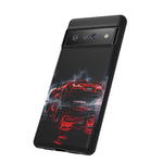 Z06 C8 Phone Case, Red Smoke Studio Reflection Cover