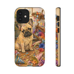 Guilty French Bulldog Phone Case, Confetti Watercolor Cover