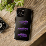 MK4 Supra Phone Case Purple, Three-View Vector Cover