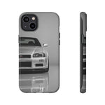 Silver Skyline Phone Case, R34 GTR 90s JDM Legend Tough Cover for Men Gift