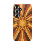 Gold Starburst 70s Retro Art Tough Phone Case