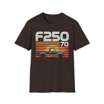 1970 F250 Retro Sunset Truck T-Shirt Classic Pickup Graphic Tee