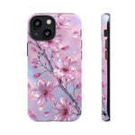 Pink Chrome Cherry Blossom Phone Case | Tough Cover