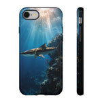Cobia Reef Phone Case, Shaft of Light Ocean Fishing Tough Cover