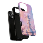 Praying Cherub Statue halo Vaporwave Aesthetic phone case